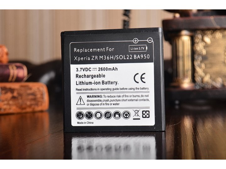 Фирменная батарея-аккумулятор большой ёмкости 2600mah  для телефона Sony Xperia ZR /ZR LTE C5502/C5503 /M36h  ..