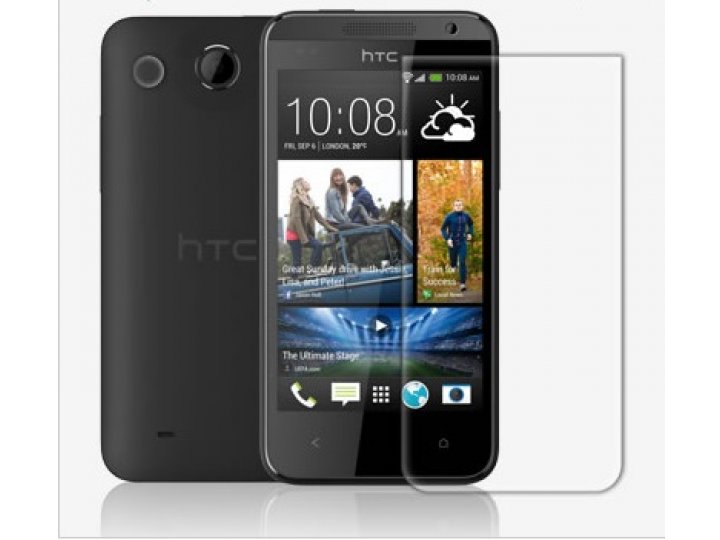 Фирменная оригинальная защитная пленка для телефона HTC Desire 300 глянцевая..