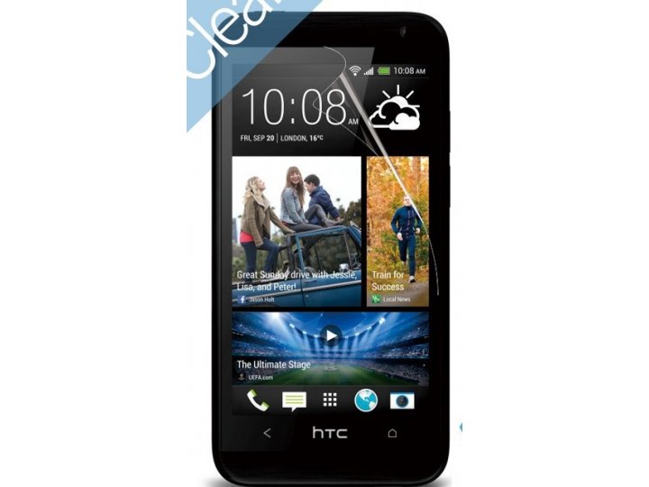 Фирменная оригинальная защитная пленка для телефона HTC Desire 601 Dual Sim глянцевая..