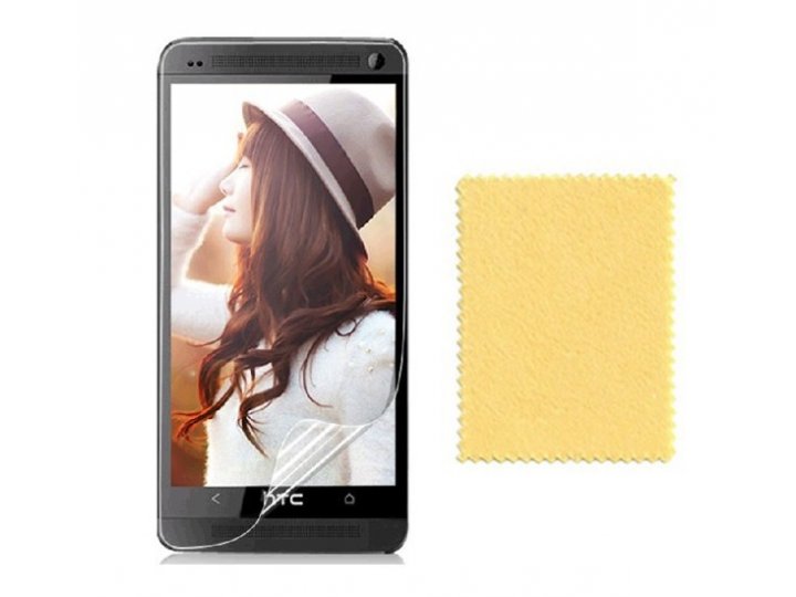 Фирменная оригинальная защитная пленка для телефона HTC One Mini глянцевая..