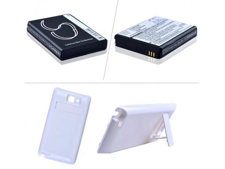 Усиленная батарея-аккумулятор большой повышенной ёмкости 3500mAh для телефона Samsung Galaxy S2 / S2 Plus GT-i..