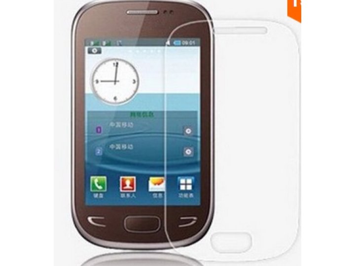 Фирменная защитная пленка для телефона Samsung Star Deluxe Duos GT-S5292/Rex 90 глянцевая..