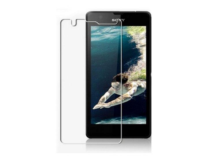 Фирменная оригинальная защитная пленка для телефона Sony Xperia ZR /ZR LTE C5502/C5503 глянцевая..