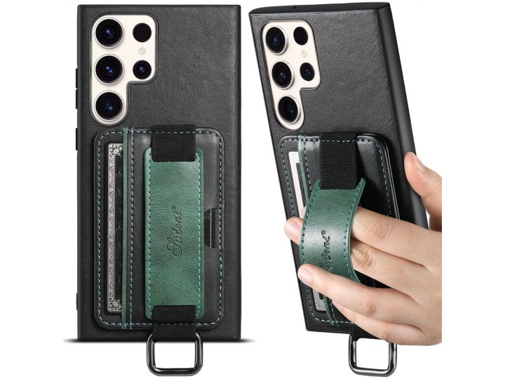 Винтажный чехол MyPads для Samsung S23Ultra / Samsung S23Ultra (Черный)..