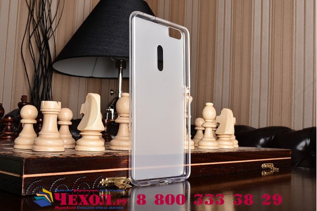 Фирменная ультра-тонкая силиконовая задняя панель-чехол-накладка для ASUS ZenFone 3 Ultra ZU680KL 6.8" белая