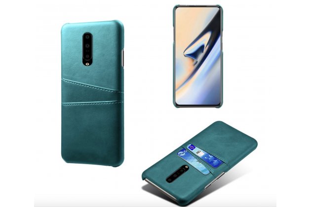 Фирменный чехол задняя накладка панель бампер для ASUS ZenFone 3 Ultra ZU680KL 6.8 из качественной импортной кожи с отделениями для банковских карт мужской женский зеленый