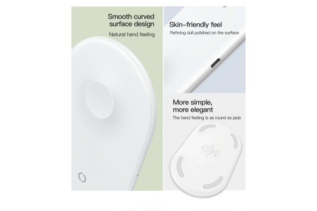 Фирменное оригинальное беспроводное зарядное устройство для Умных смарт-часов Apple Watch и телефонов смартфонов Apple Watch   iPhone X / X Plus / XS / 8 / iPhone SE 2 (2020) + гарантия