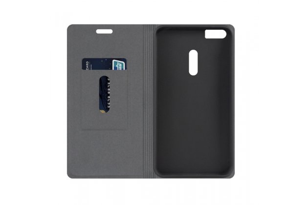 Чехол-книжка MyPads Vaqueros для ASUS ZenFone 3 Ultra ZU680KL 6.8 из водоотталкивающей импортной ткани синий с вставкой под кожу