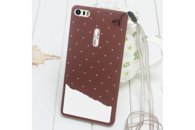 Фирменная необычная уникальная полимерная мягкая задняя панель-чехол-накладка для ASUS ZenFone 3 Ultra ZU680KL 6.8" "тематика Андроид в темном шоколаде"