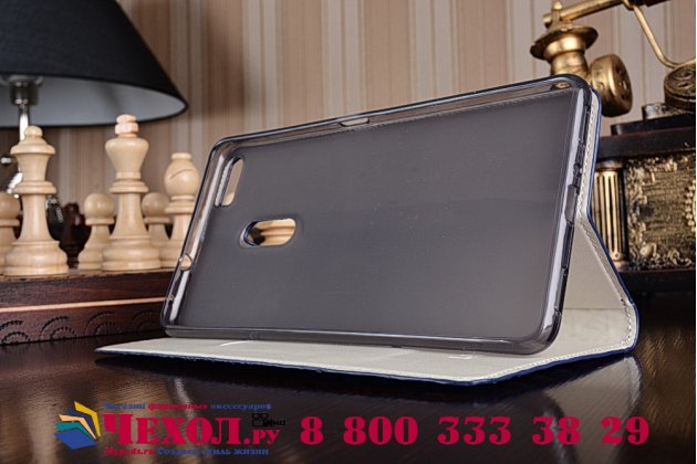 Чехол-книжка MyPads Premium для ASUS ZenFone 3 Ultra ZU680KL 6.8 из натуральной кожи с объёмным 3D рельефом спинки кожи крокодила роскошный эксклюзивный синий. Только в нашем магазине. Количество ограничено