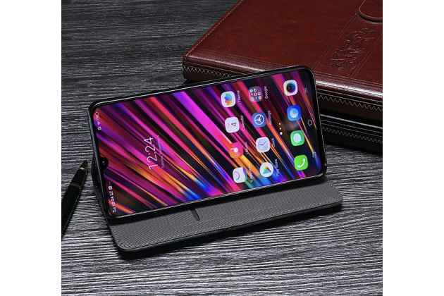 Фирменный чехол-книжка футляр для iPhone X (2018) креативный ретро крафтовый азиатский стиль ручной работы c декоративными пуговицами цвет серый