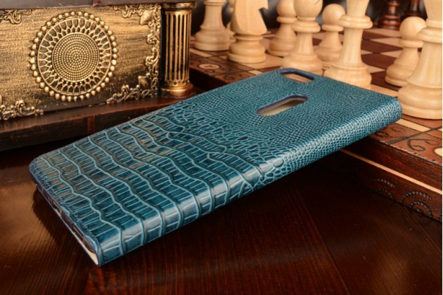 Чехол-книжка MyPads Premium для ASUS ZenFone 3 Ultra ZU680KL 6.8 из натуральной кожи с объёмным 3D рельефом головы кожи крокодила роскошный эксклюзивный синий. Только в нашем магазине. Количество ограничено